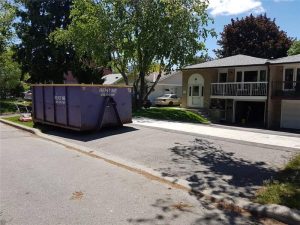 best dumpster size for basement cleanout Brampton